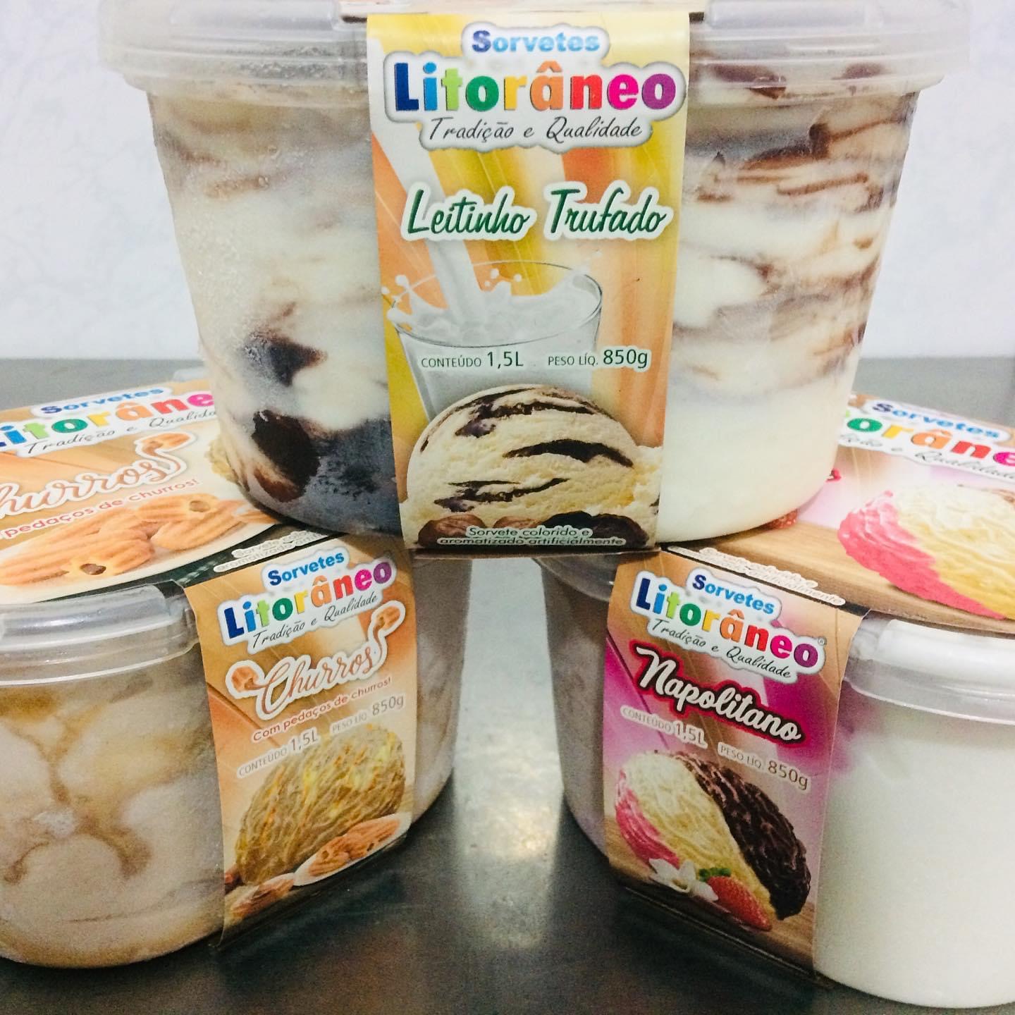 Potes de sorvete 1,5 litros